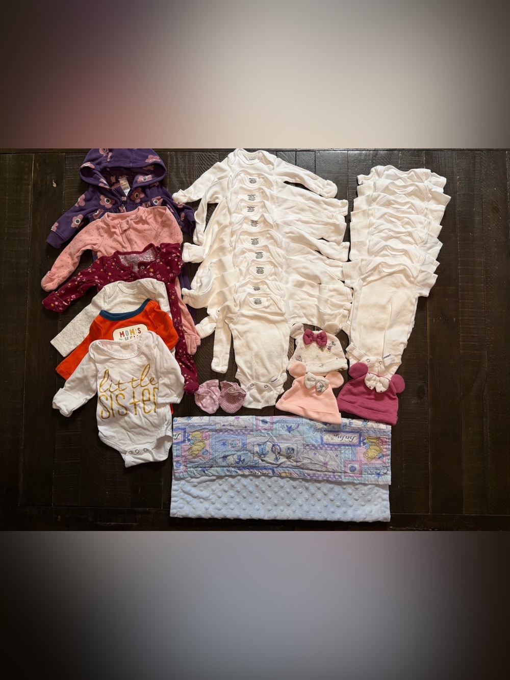 29 piece Mixed Lot Baby Girl Clothes - Size Newborn